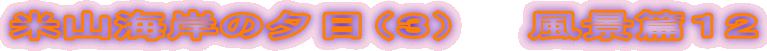 �ĎR�C�݂̗[���i�R�j�@�@���i�тP�Q